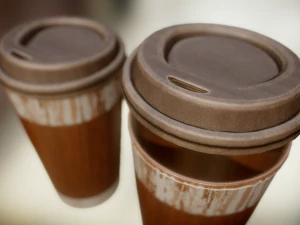 coffee to go cup pack 3D Model