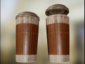 coffee to go cup pack 3D Model