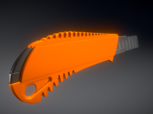 box cutter highpoly version Modello 3D