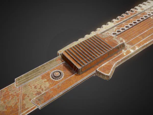 box cutter lowpoly rusty version 3D Model