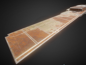 box cutter lowpoly rusty version Model 3D