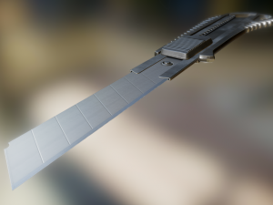 box cutter lowpoly stainless steel Modèle 3D