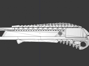 box cutter lowpoly stainless steel Modèle 3D