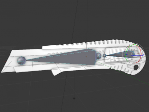 box cutter lowpoly stainless steel Modèle 3D