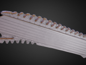box cutter lowpoly white plastic Modèle 3D