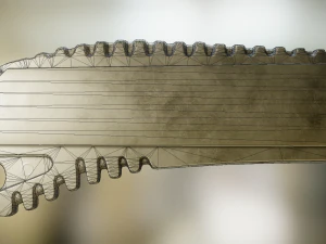 box cutter lowpoly aluminum version 3D Model
