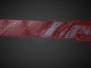 box cutter lowpoly bloody version Model 3D