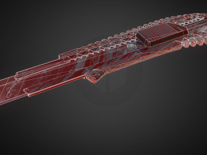 box cutter lowpoly bloody version Model 3D