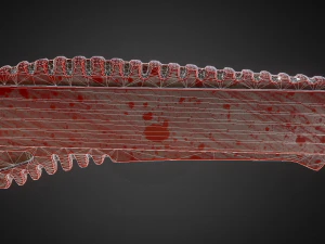 box cutter lowpoly bloody version 3D Model
