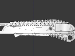 box cutter lowpoly bloody version 3D Model