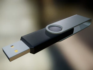 USB 스틱 하이 폴리 버전 3D 모델