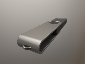 usb stick low poly clean version Modelo 3D