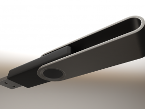 usb stick low poly clean version Modelo 3D