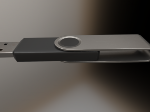 usb stick low poly clean version Modelo 3D