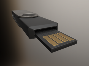 usb stick low poly clean version Modelo 3D