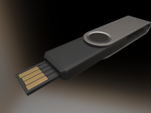 usb stick low poly clean version Modelo 3D