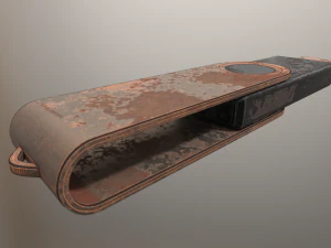 usb stick low poly rusty version 1 3D Model