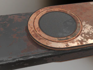 usb stick low poly rusty version 1 3D Model