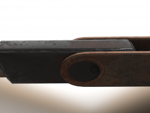 usb stick low poly rusty version 1 3D मॉडल