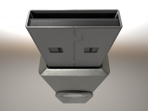 usb stick low poly aluminium version Model 3D