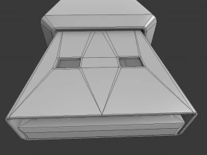 usb stick low poly aluminium version 3D Model