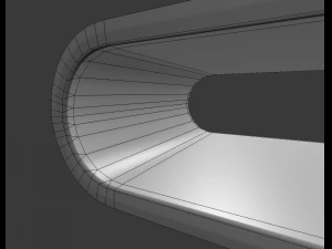 usb stick low poly aluminium version 3D Model