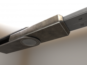 usb stick low poly brass version 3Dモデル