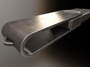 usb stick low poly brass version 3Dモデル