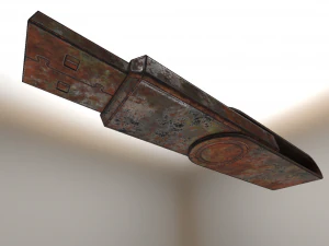 usb stick d&uuml;ş&uuml;k poli paslı s&uuml;r&uuml;m 2 3D Model
