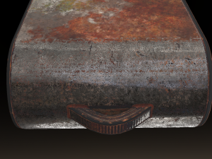 usb stick low poly rusty version 2 Modello 3D