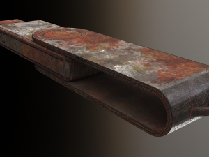 usb stick low poly rusty version 2 Modello 3D
