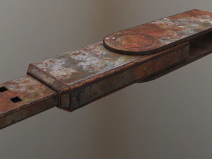 usb stick d&uuml;ş&uuml;k poli paslı s&uuml;r&uuml;m 2 3D Model