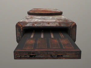 usb stick d&uuml;ş&uuml;k poli paslı s&uuml;r&uuml;m 2 3D Model