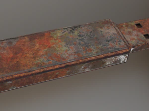 usb stick d&uuml;ş&uuml;k poli paslı s&uuml;r&uuml;m 2 3D Model