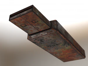 usb stick d&uuml;ş&uuml;k poli paslı s&uuml;r&uuml;m 2 3D Model