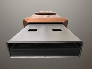 usb stick low poly copper version Modelo 3D