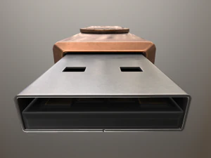 Chiavetta USB versione low poly in rame Modello 3D