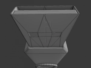 Chiavetta USB versione low poly in rame Modello 3D