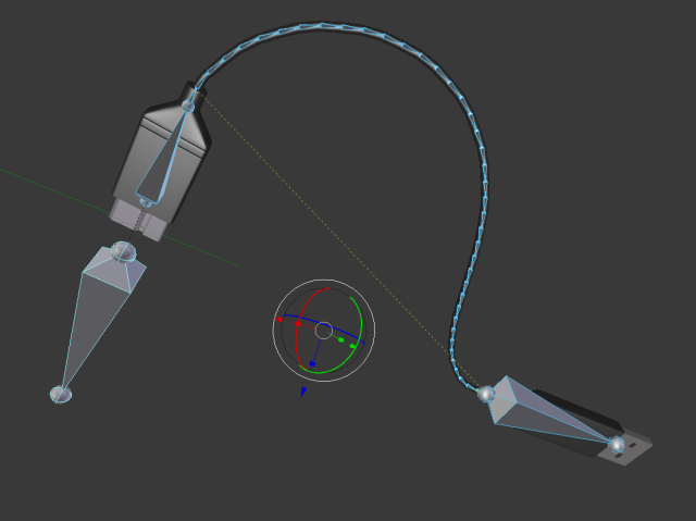 usb 3 cable high poly version rigged Modelo 3D .c4d .max .obj .3ds .fbx .stl .blend 