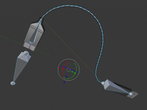 usb 3 cable high poly version rigged 3D Model