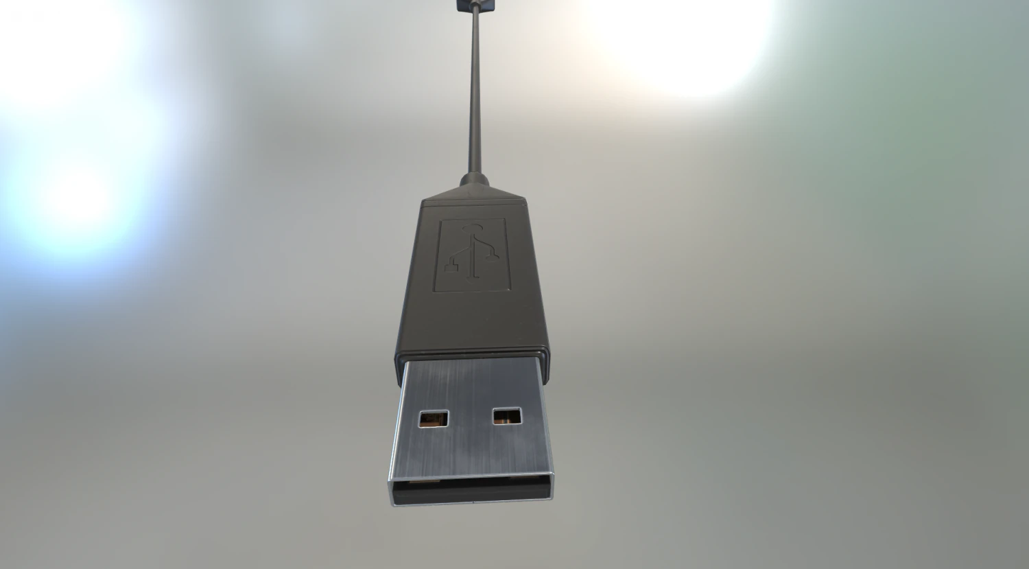 usb 30 cable low poly version 3D Model .c4d .max .obj .3ds .fbx .stl .blend 