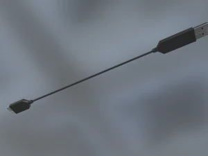 usb 30 cable low poly version 3D Model