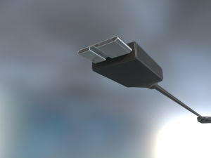 usb 3 cable rigged low poly version Modèle 3D