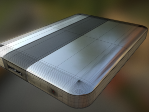 external hard drive high poly version 3D Model