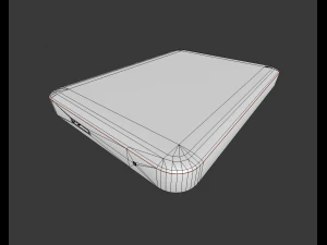 harici sabit disk d&uuml;ş&uuml;k poli versiyonu 3D Model