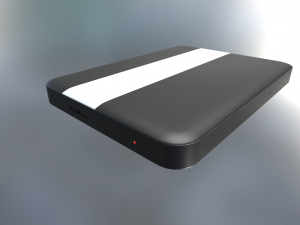 external hard drive low poly plastic version 3Dモデル