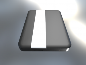 external hard drive low poly plastic version 3D Model