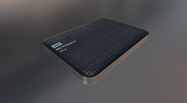 external hard drive low poly wd version 3D Модель .c4d .max .obj .3ds .fbx .stl .blend 