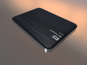 external hard drive low poly wd version 3D Модель