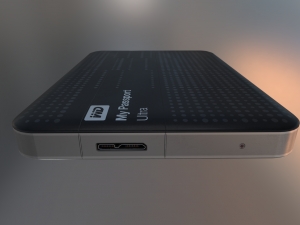 external hard drive low poly wd version 3D Модель